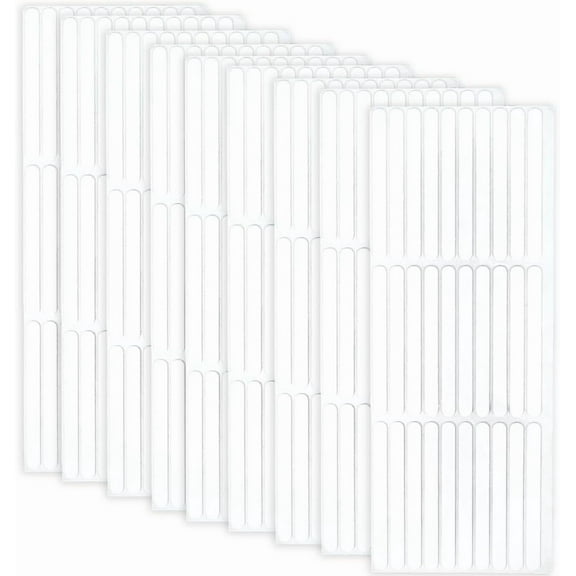 10 Sheets 300Pcs Press on Nail Tape Strips Nail Display Strip Rectangle Double Side Paper White Self Adhesive Glue Sticky Mounting Tapes for DIY Manicure Salon Art Design Showcase Packaging for DIY