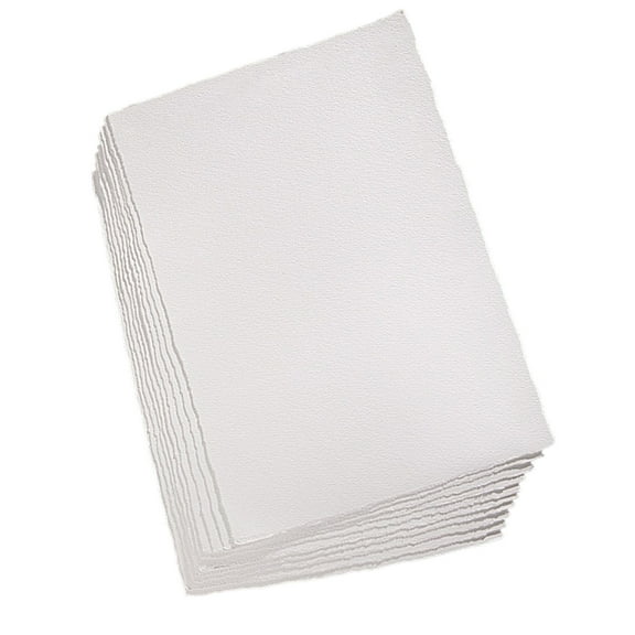 10 Sheets 300g Cotton Deckle Edges Paper Thick Surfaces Cotton Art Paper For Detailed Illustrations And Craft Designs