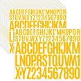 thumbnail image 1 of 10 Sheets 780 Pcs Vinyl Letter and Number Stickers - Waterproof, Self-Adhesive Alphabet for Mailbox, Door, Window, Cars, Boats, Address(Orange, 1in & 2in), 1 of 15