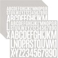 thumbnail image 1 of 10 Sheets 780 Pcs Vinyl Letter & Number Stickers - Waterproof, Self-Adhesive Alphabet for Mailbox, Door, Window, Cars, Boats, Address (White, 1in&2in), 1 of 16