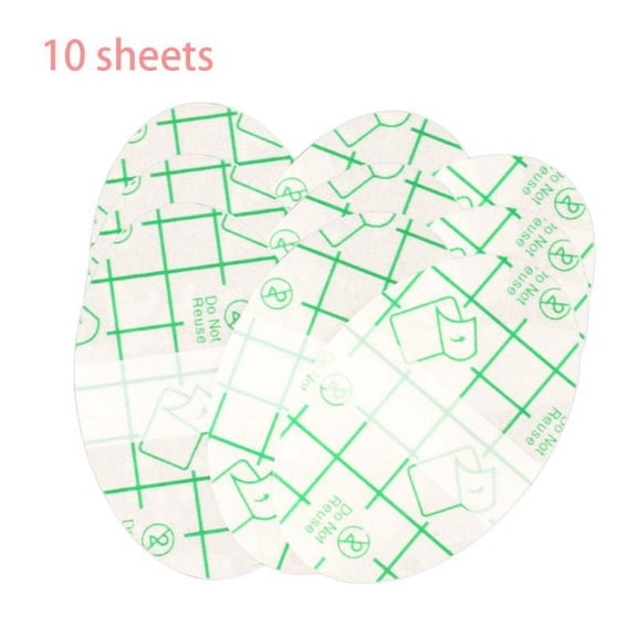 10 Sheets Adhesive Gel Blister Plaster Waterproof Invisible Clear Heel Stickers Cushioned Shoes Pads Anti-Slip Foot Care Tool