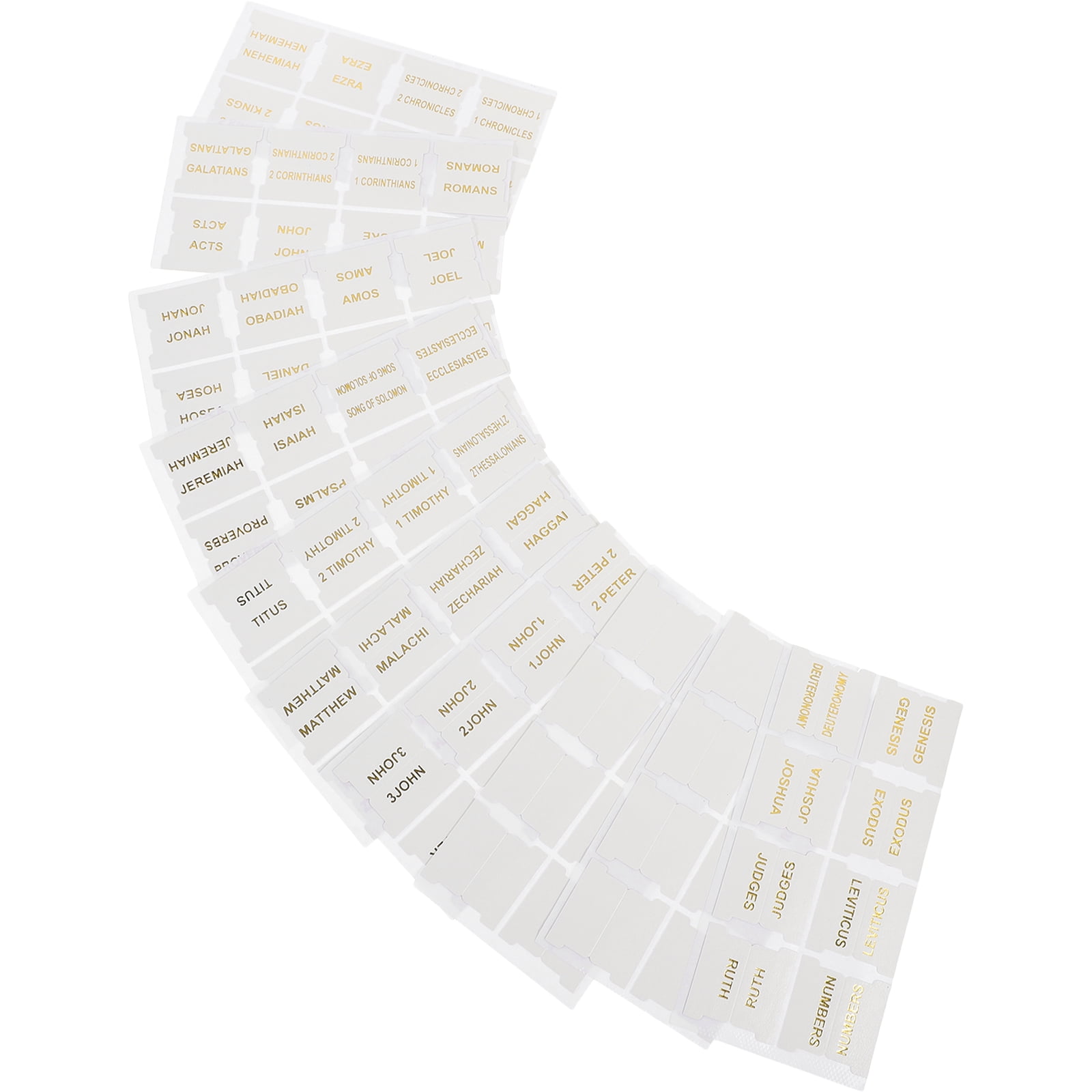 10 Sheets Bible Index Tags Dividers Tabs for Study Leather Stickers