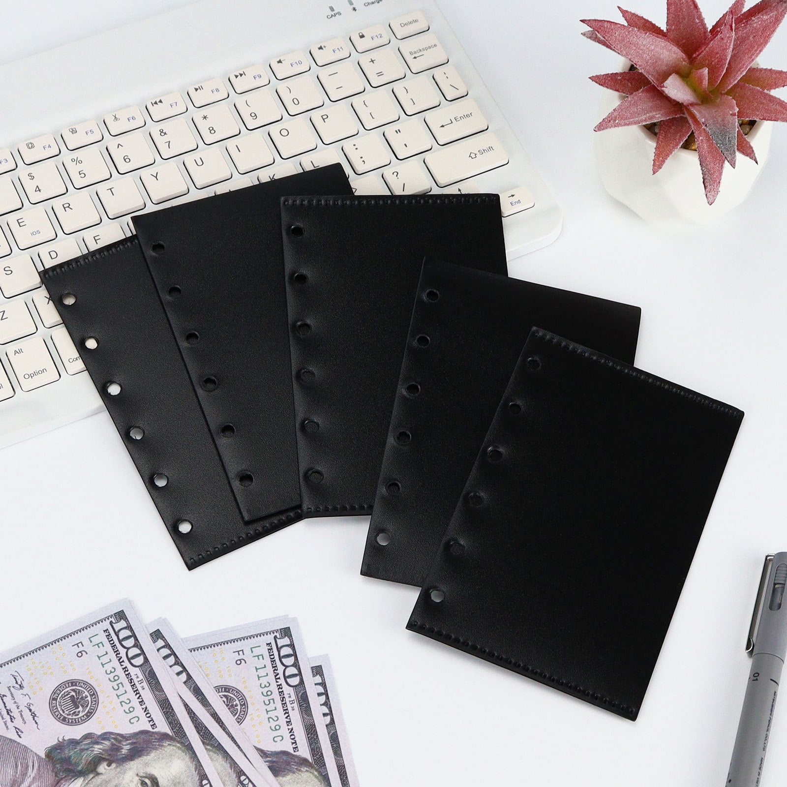 10 Sheets Binder Pockets 6Hole Plastic Binder Folder Loose Leaf Bags