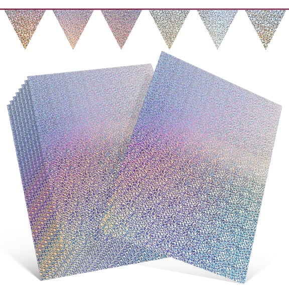 10 Sheets Holographic Thank You Tissue Paper for Crafting, Wrapping, Party Decorations and Projects