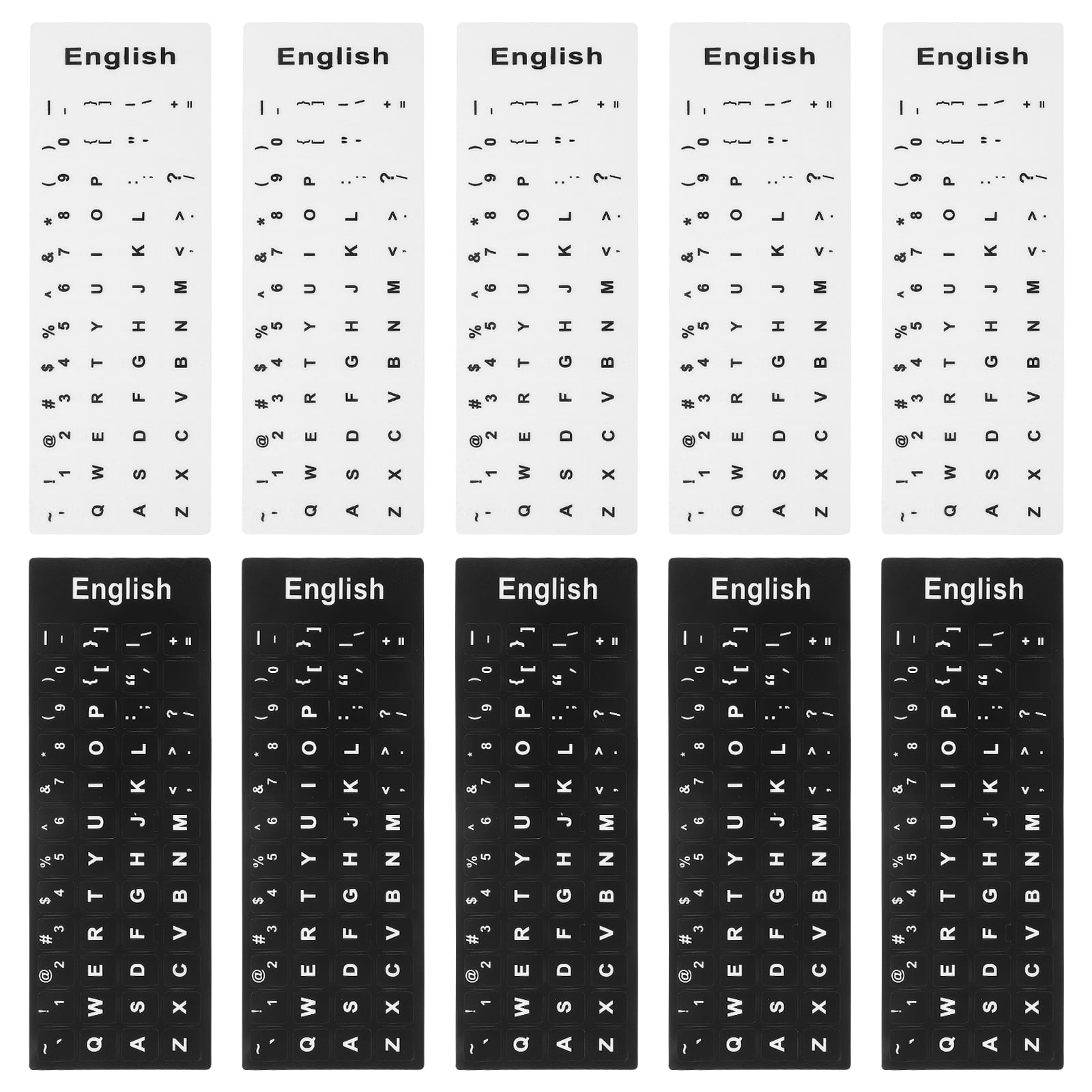 10 Sheets Computer Keyboards Keyboard Stickers Keyboard Letter Decals