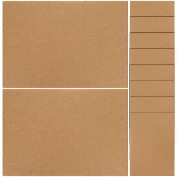 10 Sheets Corrugated Paper Box for Storage Light Brown Practical Packaging Solution
