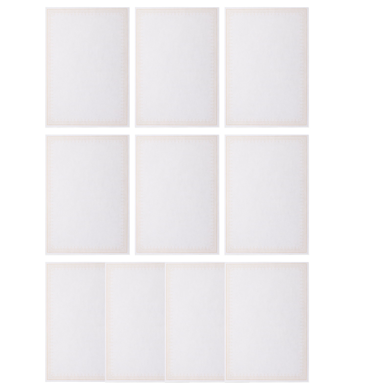 10 Sheets Diploma Certificate Paper Blank Certificates Printer Printing