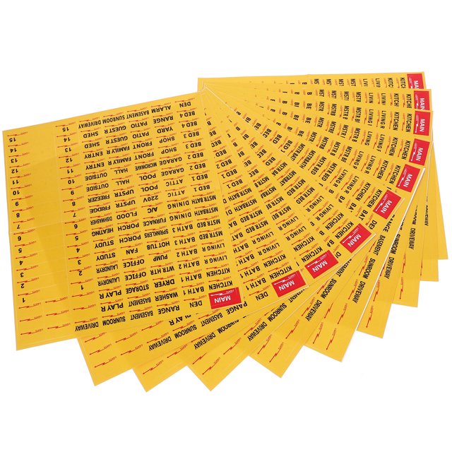 10 Sheets Electrical Box Label Labels Electric Panel Label Circuit