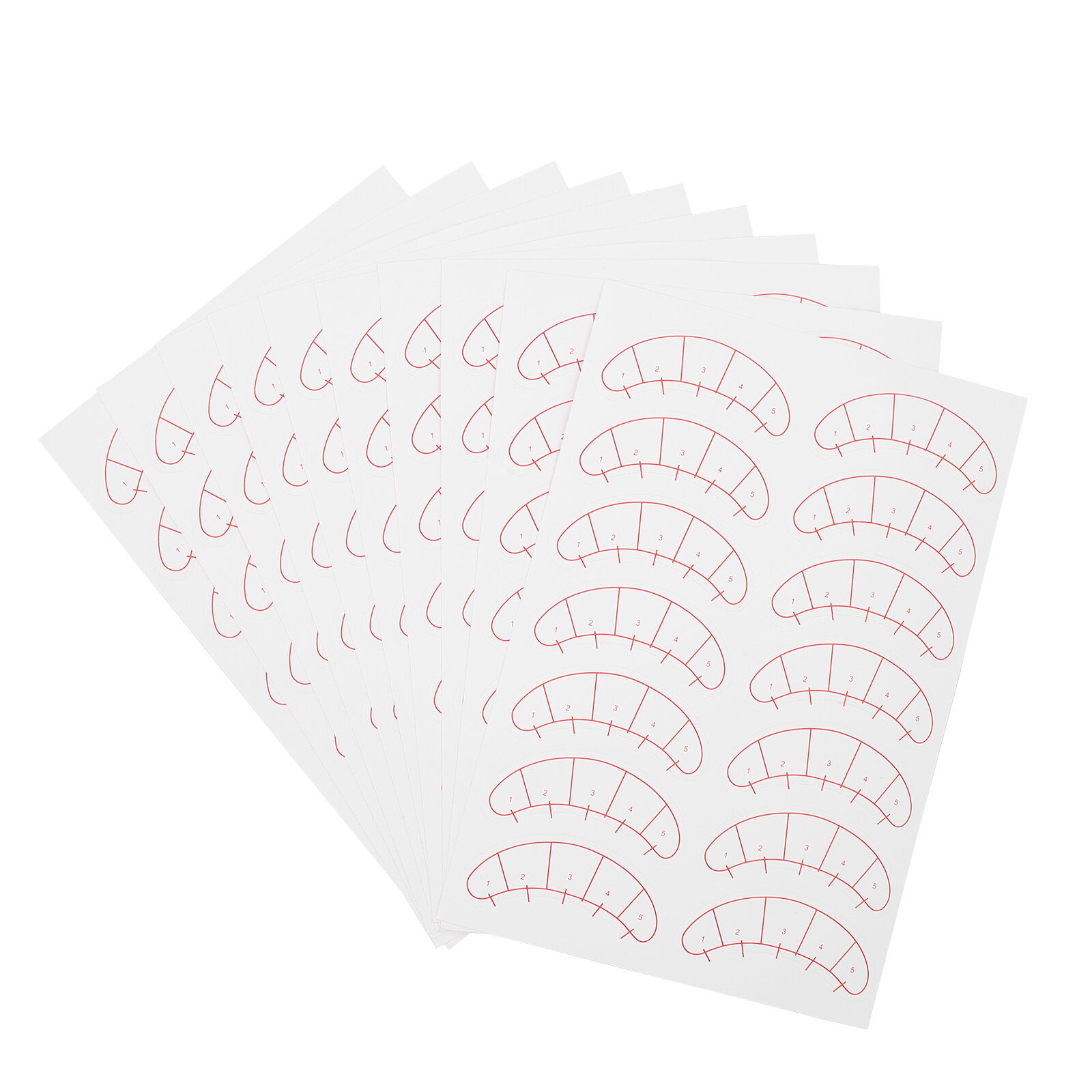 10 Sheets Eyelash Extension Positioning Patches Beauty Eyelash Stickers ...