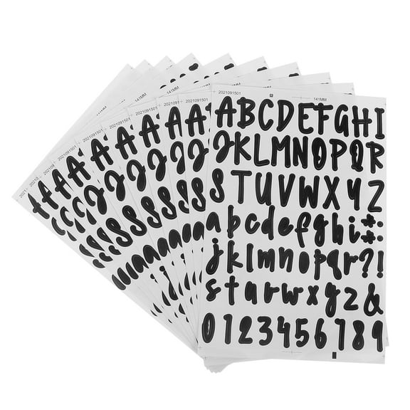 10 Sheets Letter Label Sticker DIY Stickers Hard Surface