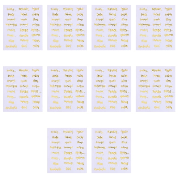 BESTYASH Oil Labels for Glass Bottles PVC for Daily Life Waterproof 10 Sheets