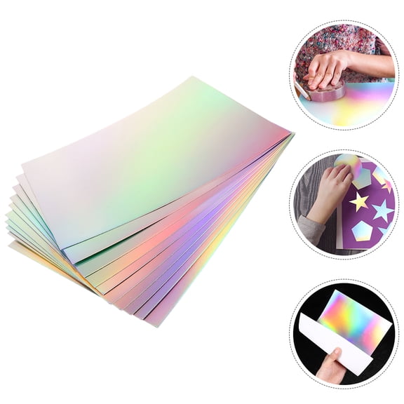 SEWCHICS Thick Holographic Cardstock Paper Assorted Projects Scrapbooking and Card Making