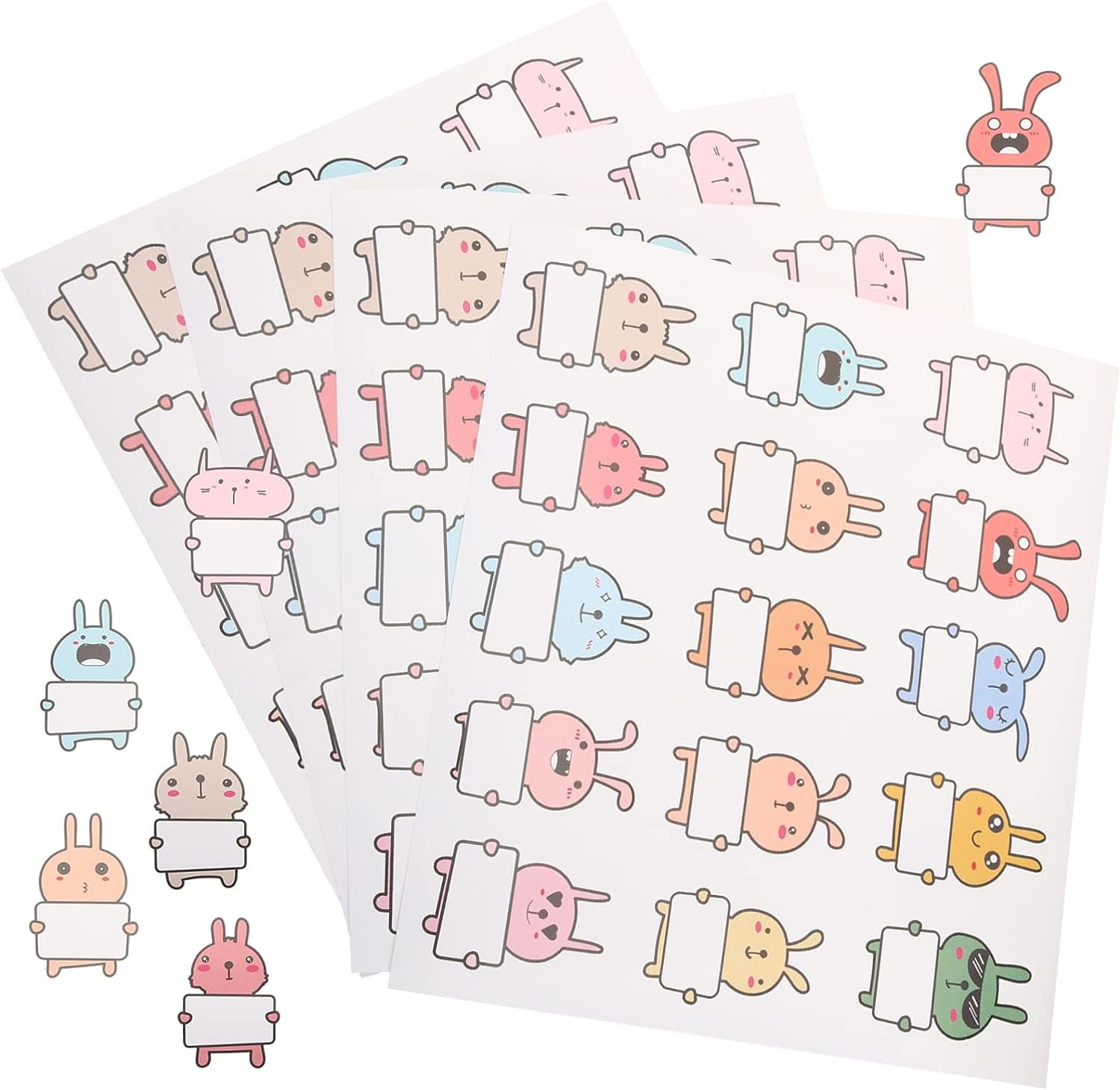 10 Sheets Name Tag for Babies Sticker Sheets for Kids Bottle Labels