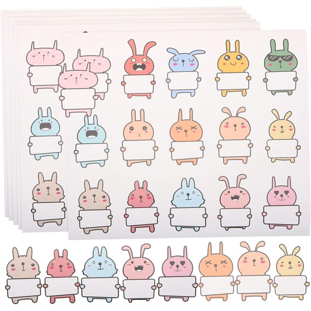 10 Sheets Name Tag Label Daycare Supplies Care Labels Containers