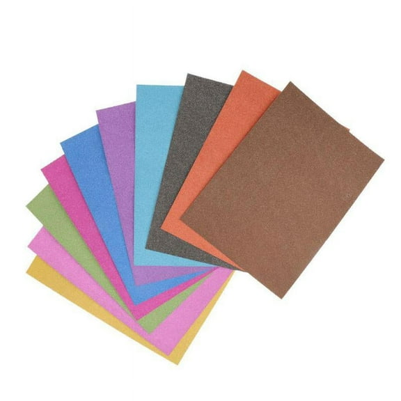 10 Sheets/Pack A4 Glitter Cardstock Paper Crafts Paper Assorted Colours