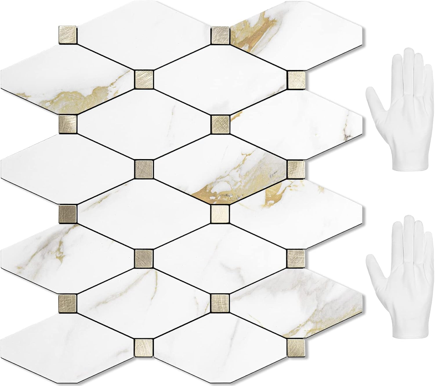 MileSun 10-Sheets Peel And Stick Backsplash Tile, 11.5 Inch X 12 Inch - View #5