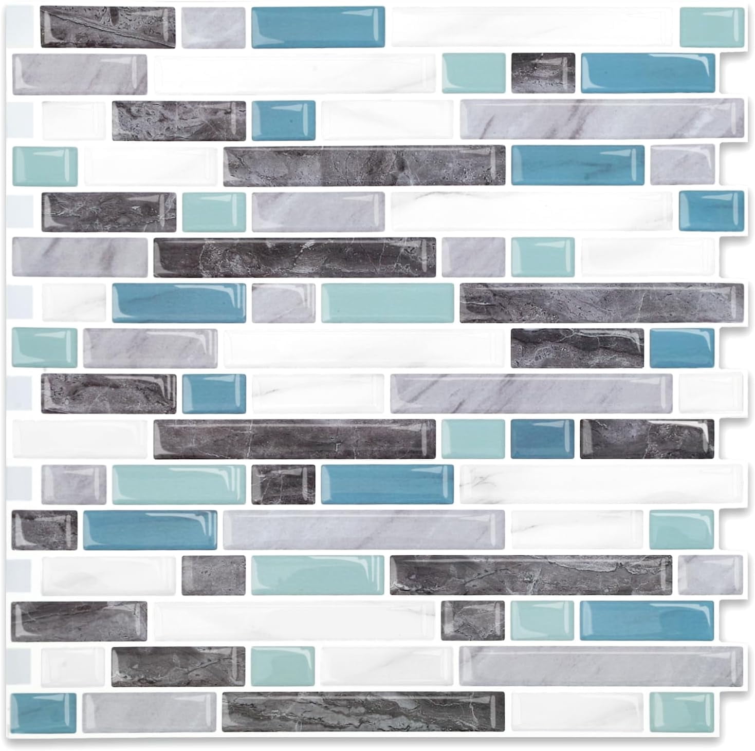 10 Sheets Peel and Stick Backsplash for Kitchen Wall, 12''x12 ...