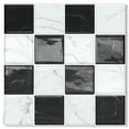 thumbnail image 1 of 10 Sheets Peel and Stick Backsplash - 9" x 9" 3D Adhesive Peel and Stick Tile Backsplash for Kitchen Bathroom,Checkerboard Checkered Stickers, 1 of 12