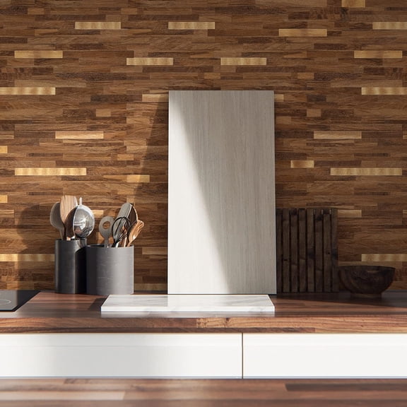 10 Sheets Peel and Stick Backsplash PVC Wall Tile,for Kitchen Backsplash