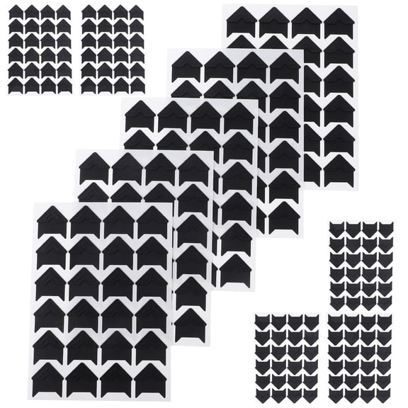 SEWOART Black Scrapbook Corner Stickers for Photo Albums Picture Mounting and Craft Projects
