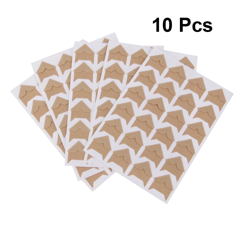 10 Sheets Photo Mounting Corners Selfadhesive Paper Photo Corner