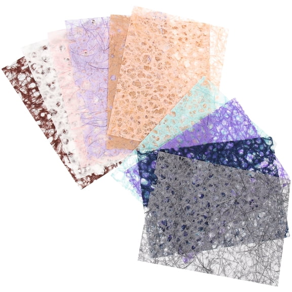 10 Sheets Pocket Decorative Paper Journal Material Manual Scrapbook Decorations Background