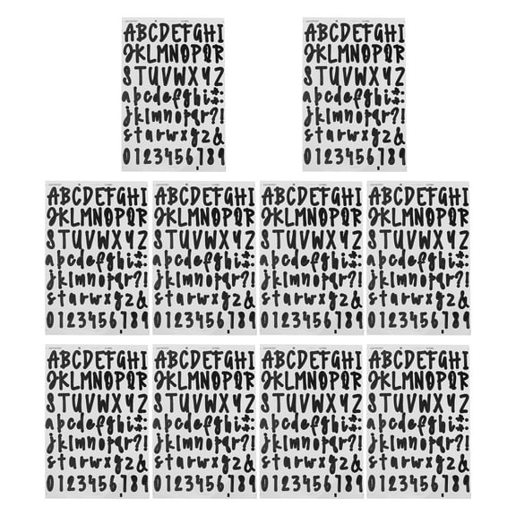 10 Sheets Printable Sticker Paper Letter Label Clean Surface Stickers