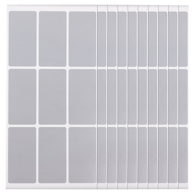 10 Sheets Rectangle Scratch Off Stickers DIY Self Adhesive Labels ...