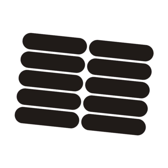 10 Sheets Reflective Sticker Warning Strip Acrylic Waterproof Night Safety for Car Motorcycle Helmet