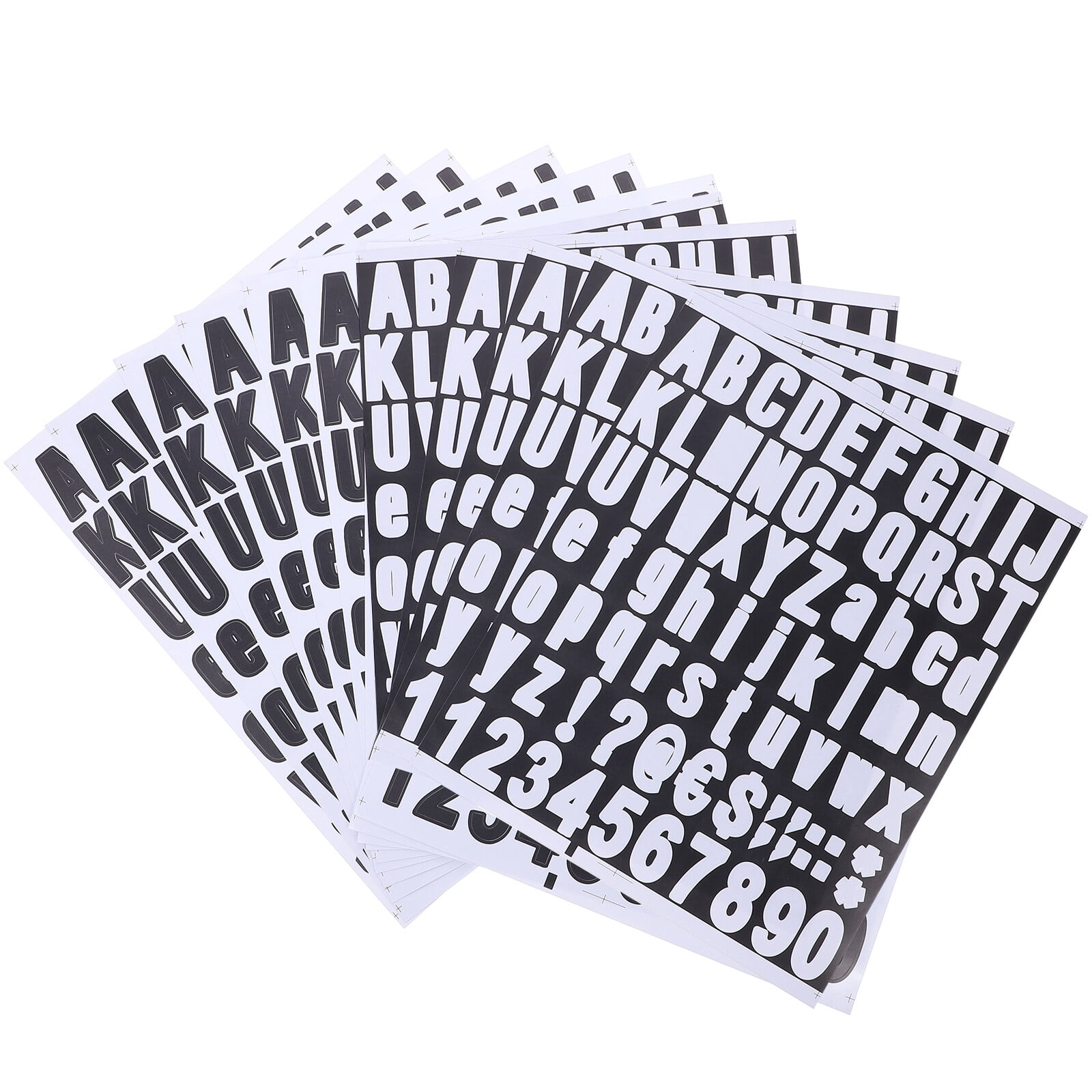 10 Sheets Reusable Zip Ties Holder Letter Stickers Classical Design ...