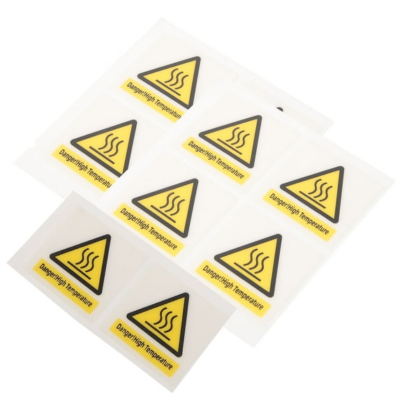10 Sheets Scald Warning Label Sticker Do Not Bend Stickers for Shipping Labels Touch
