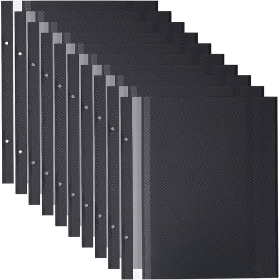 10 Sheets Self Adhesive Refill Pages 12x10 inch Photo Album Self-Stick Inner Page Two-Hole Scrapbook Expansion Page Refill Protectors for DIY