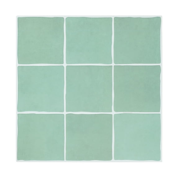 10 Sheets Square Peel and Stick Backsplash - 12”x12” Self Adhesive Wall Tiles for Kitchen Bathroom (Sage Green)