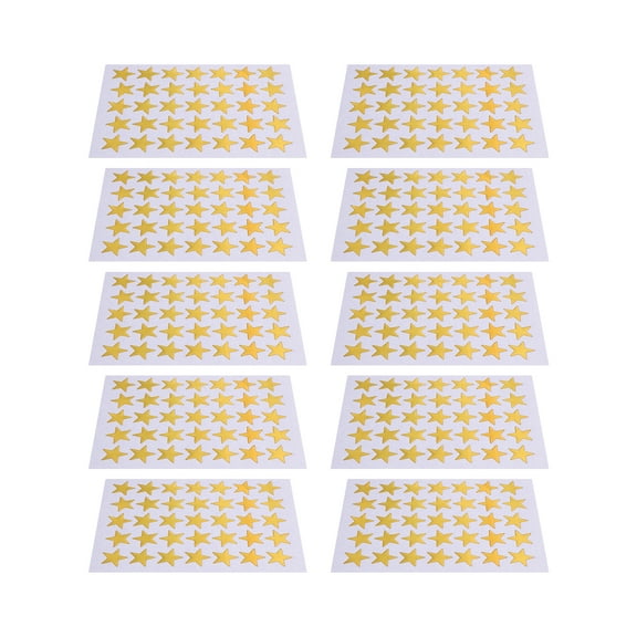 10 Sheets Star Chart Stickers Book Teacher Safe Child
