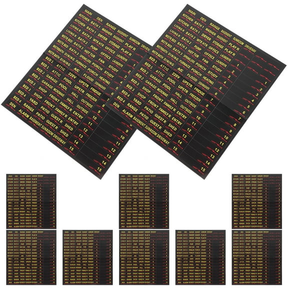 DIYEAH 10 Sheets Circuit Breaker Labels Electrical Panel Box Stickers for Home Office Apartments Electricians