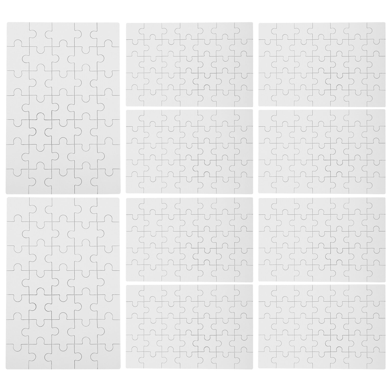 10 Sheets Sublimation Transfer Puzzle Crafts Heat Press Thermal