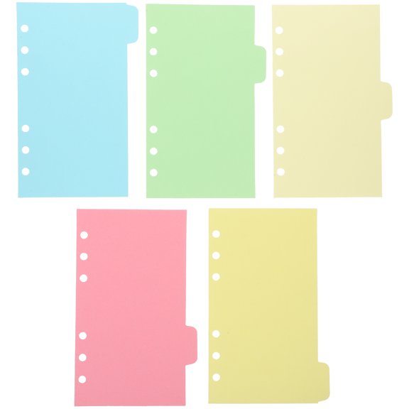 10 Sheets Tabs Binder Dividers Notepad Binder Dividers Tabs Loose-leaf Page Markers( )