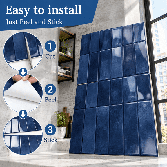 10 Sheets Upgraded Thicker Design Subway Tile Peel And Sticksplash
