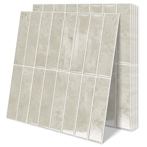 10 Sheets Upgraded Thicker Design Subway Tile Peel and Stick Backsplash