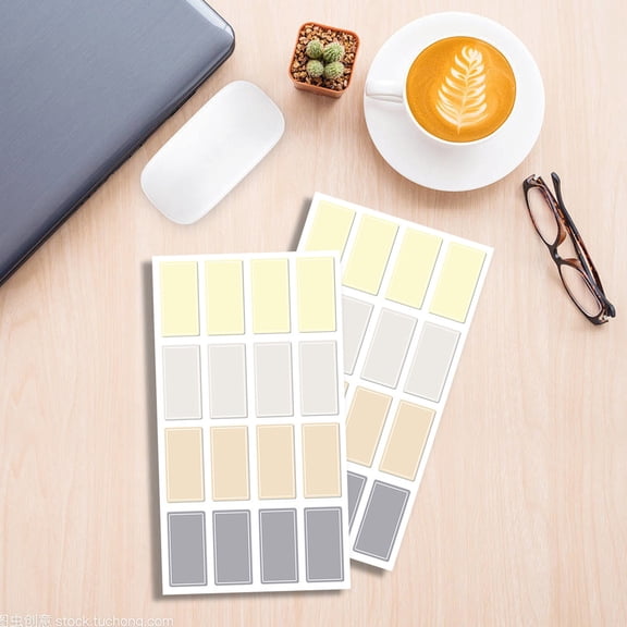 10 Sheets Waterproof Multipurpose Label Stickers - Cute Handwritten Name Stickers, Self-Adhesive Household Marking Notes for Organizing, Strong Adhesion, Reusable, 13.3x7.7cm