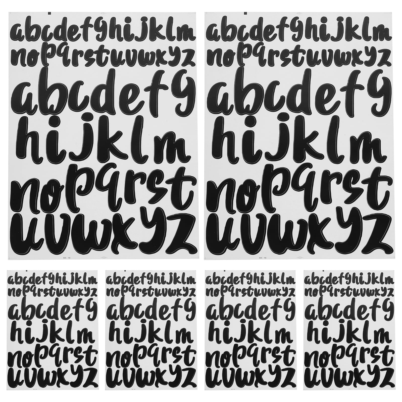 10 Sheets of Multipurpose Letters Stickers Letter Alphabet Stickers