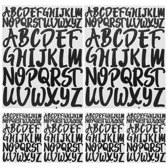 10 Sheets of Multi-purpose Letters Stickers Letter Alphabet Stickers Bulletin Adhesive Decals