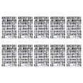 thumbnail image 1 of 10 Sheets of Self Adhesive Alphabet Stickers PVC Number Letter Stickers Mailbox Number Decals, 1 of 8