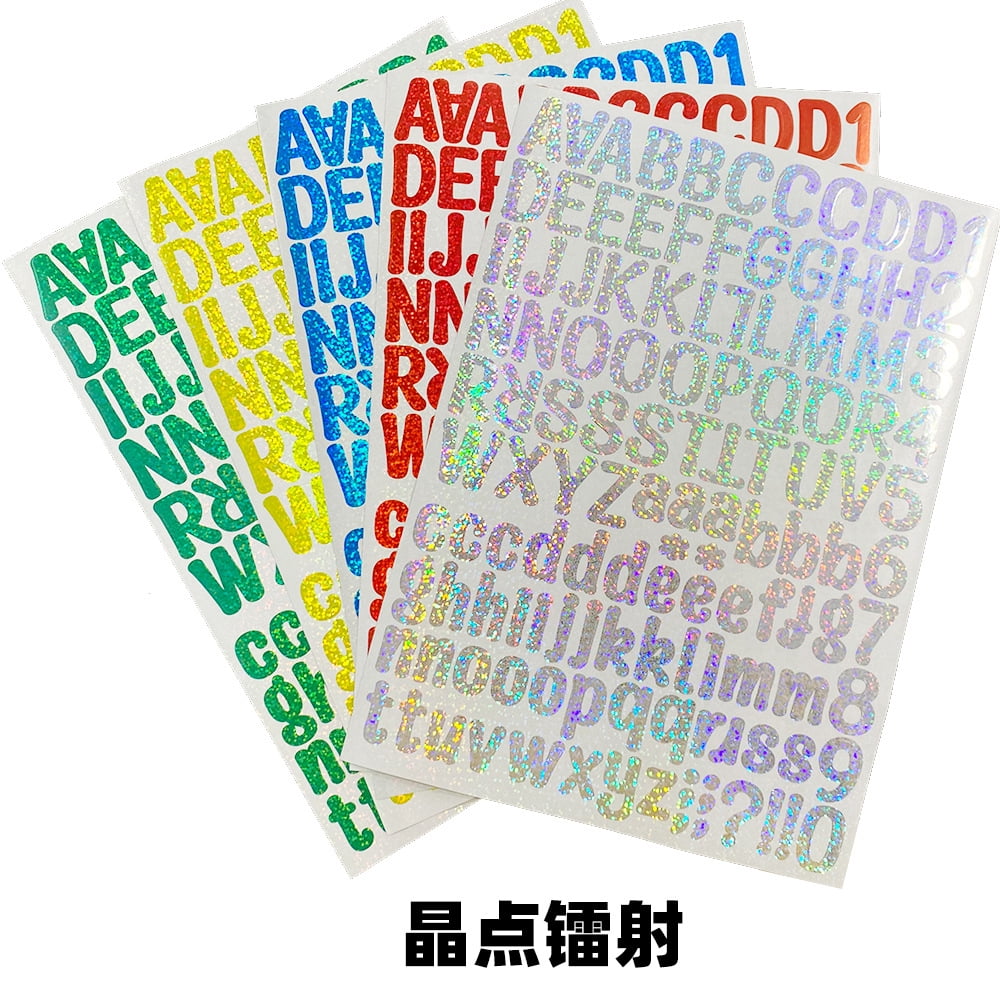 10 Sheets of Vinyl Letters Stickers Decorative Vinyl Letters Adhesive