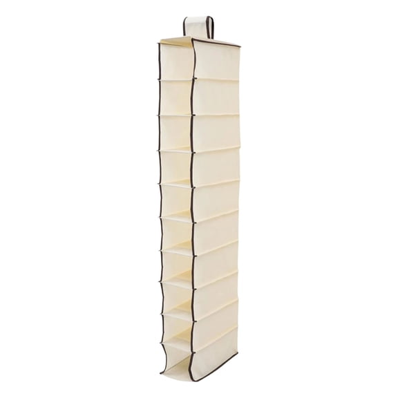 10-Shelf Hanging Shoe Shelf Organizer, Hanging Shoe Storage for Closet