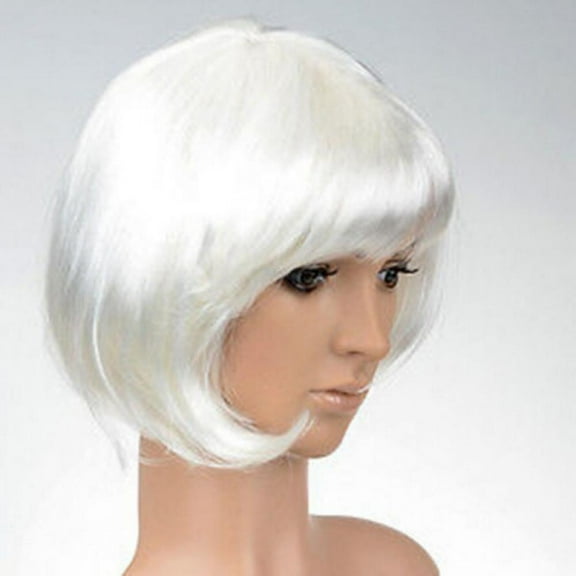 10" Short Straight Hair Flapper Cosplay Costume Bob Wig