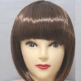 thumbnail image 1 of 10" Short Straight Hair Flapper Cosplay Costume Bob Wig, 1 of 3