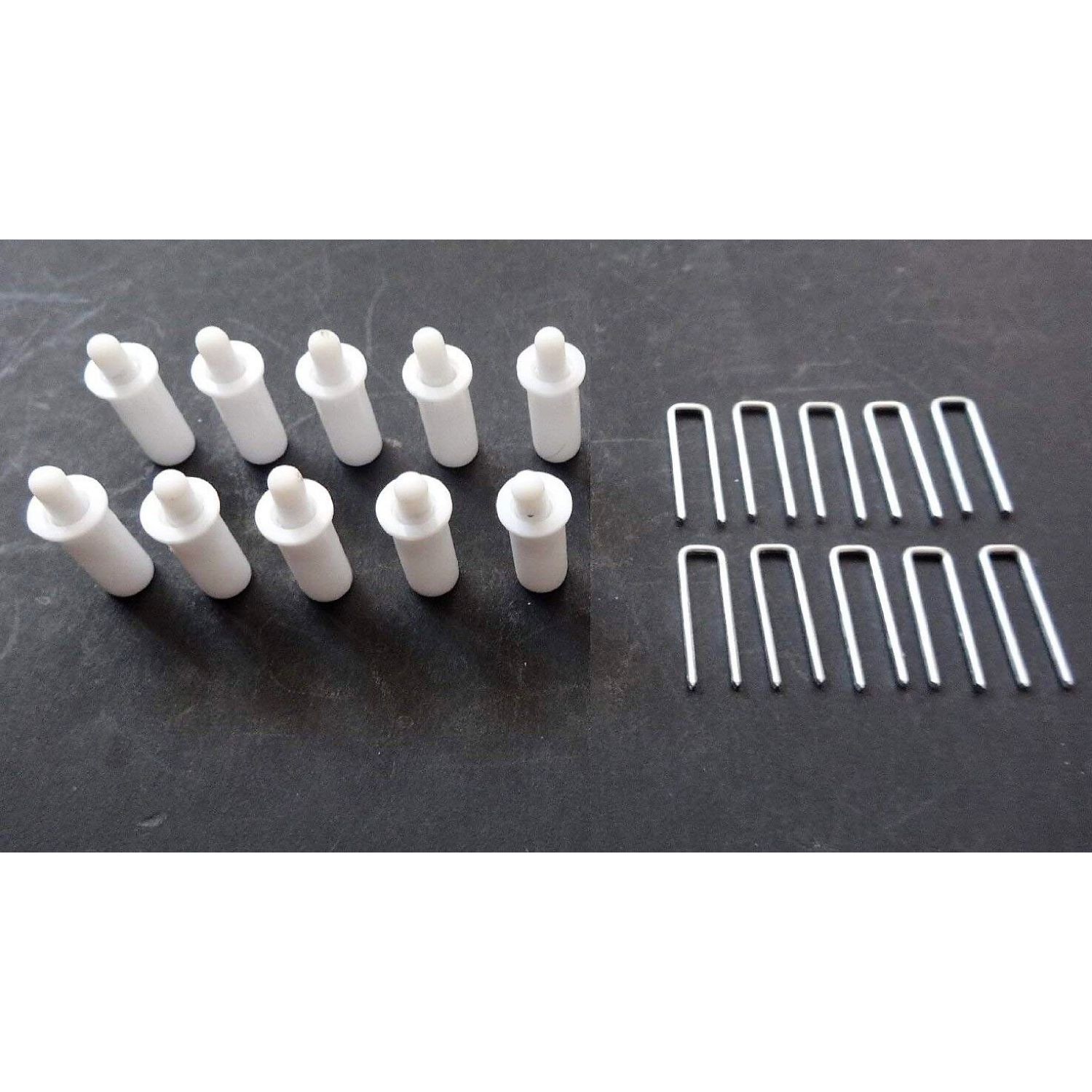 10 Shutter louvers staples,spring loaded plantation shutter repair pins