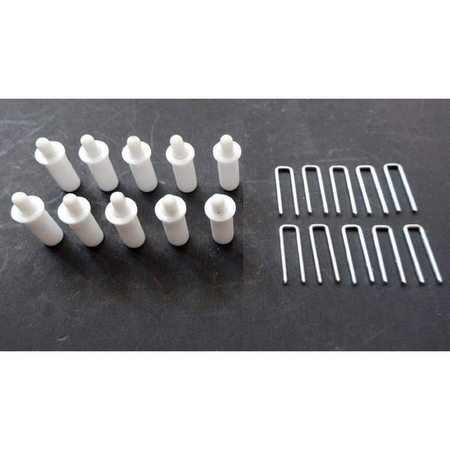 10 Shutter louvers staples,spring loaded plantation shutter repair pins