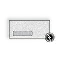 thumbnail image 1 of #10 Side Seam Digi-Clear Window Confetti Tint, 4-1/8" x 9-1/2", White Sulphite, Black Confetti Tint (Box of 500), 1 of 1